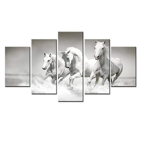 5 Running Horses Nd1 Birthday Personalised A4 Cake Topper