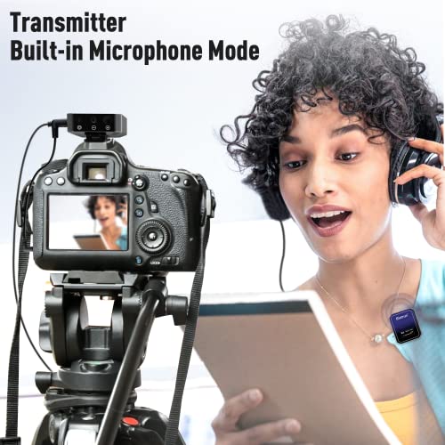 Portable Wireless Lavalier Microphone for iPhone, Camera, Android