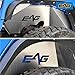 EAG Front + Rear Inner Fender Liner Wells Silver Aluminum 4PCS for 07-18 Jeep Wrangler JK