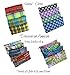 Scented Eye Pillows - Pack of (4) - Soft Cotton Flannel 4 x 8.5 - Organic Lavender Flax Seed - Plaid - red blue green yellow
