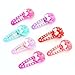 KimmyKu Baby Hair Accessories Bows girls toddlers infant Mini Small Hair Clips Color Assorted Snap Barrettes