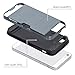 iPhone 5S, iPhone 5, Dual-layer Heavy Duty Matte Rugged Protective Cover Case with Credit Card Slot Holder for Apple iPhone 5 iPhone 5S by Cazle (Navy)