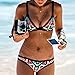 Yonala Women's Geometric Printed Push Up Swimsuit Bikini Swimwear