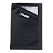 Flowfold Minimalist Slim Front Pocket Card Holder Wallet - Light Weight - Made in The USA - Jet Black