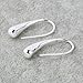 Alicenter(TM) New Fashion Jewelry Teardrop Hook Stainless Steel Silver Hoop Earrings