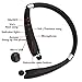 Wireless Headset, V4.1 Wireless Stereo Headphones Earphones with Retractable and Foldable Design Style Earbuds with Mic for IOS and Android Cell Phones(Black)