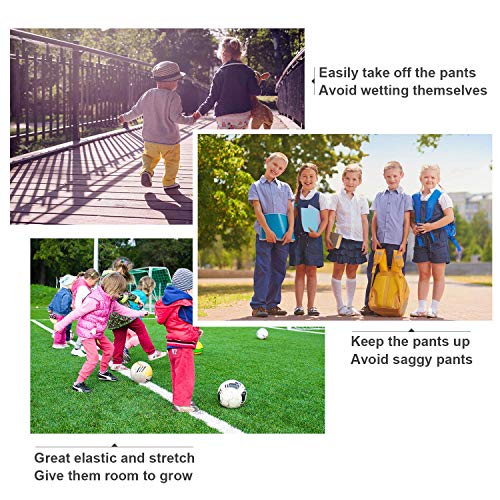 No Buckle Stretch Belt for Child Boys and Girls Buckle Free Kids Belt Up to 24 Inches