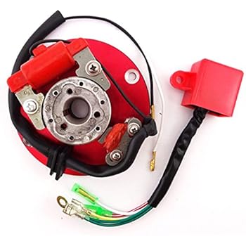 Amazon.com: TC-Motor Racing Magneto Stator Red Rotor Ignition CDI Box