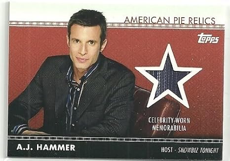Topps 2011 American Pie A J Hammer Costume Relic Amazon Co Uk Sports Outdoors