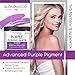 Purple Hair Mask - Remove Yellow & Overtones for Blonde Hair, Platinum & Ash Hair - Made in the USA - Goes Well with Purple Shampoo - for Brassiness with Retinol and Keratin - Overtone Purple - 8 oz