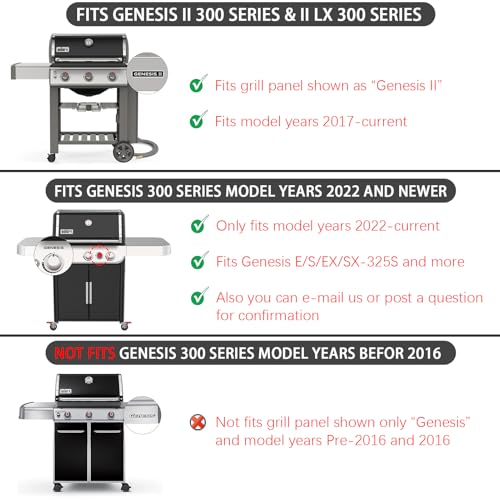 Genesis II E-310 Grill Replacement Parts 66095 Grates 66795 Flavorize Bars 66685 Heat Deflector for Weber Genesis ii Grill Parts GS4 GBS ii E-315 E-335 S-335 SE-310 Genesis 2 300 LX S-340 LX E-340