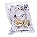 Cosmos 1 Pair Curtain Tieback Flower Curtain Clips Buckle Tie Backs Holder with Artificial Crystal and Stretchable Wire Rope for Home Office Bedroom Decoration (Golden Tone Color)