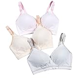kapoki Womens Nursing Bra Tank Front Three Button Adjust Maternal Postpartum Bra Bralette with Free Bra Washing Bag