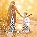 Claddagh Celtic Dangle Earrings Sterling Silver Irish Celtic Knot Jewelry for Women Girls