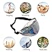 MOUNCHAIN Waist Packs by Women's Shiny Laser Holographic Waist Fanny Packs with Adjustable Waistband-Smartphone Money Coins Keys Passport Holder Silver