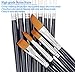 STARVAST Paint Brushes, 12pcs Round Pointed Tip Nylon Hair Acrylic Paint Brush Set for Watercolor/Oil/Acrylic/Crafts/Rock & Face Painting