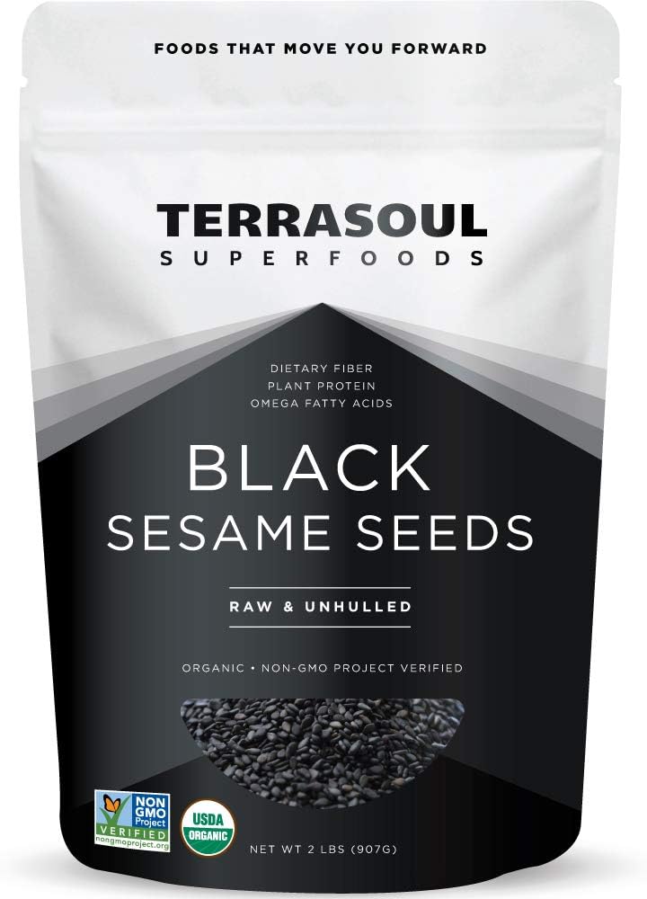 Amazon Co Jp Terrasoul Superfoods Black Sesame Seeds セサミシード 2 Lbs 907 G Health Personal Care