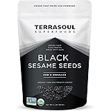 Terrasoul Superfoods Organic Black Sesame Seeds, 2 Lbs - Raw | Unhulled | Lab-Tested