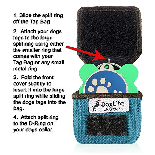The Tag Bag Dog Tag Silencer (Doodle Bug) in Kuwait Whizz