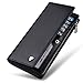 William POLO Men's Genuine Soft Cow Leather Long Purse Mens Wallet Money Clip