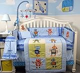SoHo Mechanical Heros Baby Crib Nursery Bedding Set 14 pcs