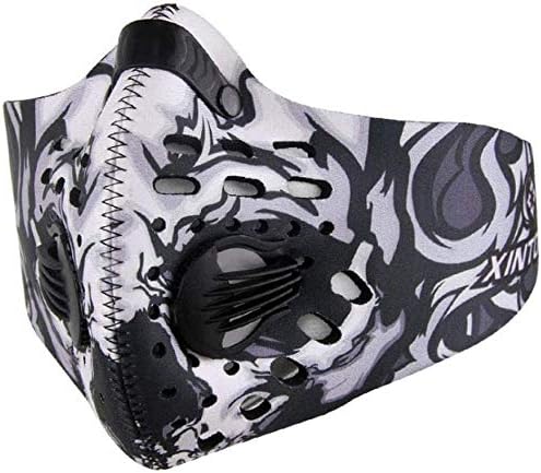 Outdoor Sports Dust Mask Windproof Breathable Activated Carbon Filtration Face Mask Reusable Washbable Filter Mask for Running Skiing Motorcycle Cycling Mask