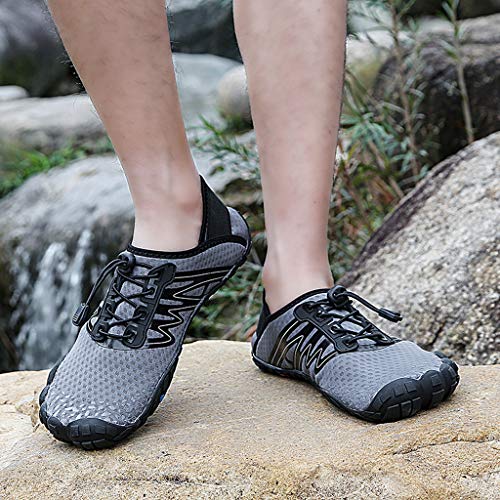 SMALLE ◕‿◕ Aqua Water Shoes for Women Men, Mens Womens Aqua Beach Water Shoes Quick Dry Barefoot Pool Running Diving Swim