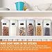 Set of 4 Cereal & Dry Food Storage Container - W/Colorful Airtight Lids - Bpa Free - 24 Free Chalkboard Labels & Pen - Great for Pasta, Rice, Sugar, Flour, Baking, Pet Food & More