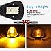 5pcs Amber Lens Amber LED Cab Roof Marker Lights, KOMAS Roof Top Lamp Clearance Running Light Replacement for Truck SUV Ford 1999-2016 E/F Super Duty (Amber Lens & Amber LED)