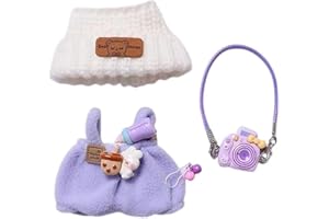 HEPHYCE 2025 New Clothes for Labubu Outfit, Exquisite Accessories for Labubu,Cute Clothes Set for 17 cm Labubu Accessories (#A)