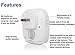 SadoTech Wireless Passive Infrared Motion Sensor Doorbell with Remote Transmitter Button, Long Reset Delay (30 sec), 25-feet Sensor Range with 50+ Chimes