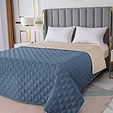 RBSC Home Waterproof Blanket Dog Bed Cover Non Slip Large Sofa Cover Incontinence Mattress Protectors for Pets Dog Cat (68x82, Bluegrey)