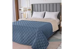 RBSC Home Waterproof Blanket Dog Bed Cover Non Slip Large Sofa Cover Incontinence Mattress Protectors for Pets Dog Cat (102x82, Bluegrey)