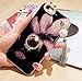 Inspirationc iPhone 6 Plus Crystal TPU Case, Diamond iPhone 6S Plus Case Bling Glitter Rhinestone Soft Silicone Rubber Bumper Case with 360 Ring Stand Holder for iPhone 6 Plus/6S Plus--Pendant Lily