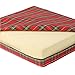 DMI Foam Seat and Wheelchair Cushion with Cover, Supportive Comfort Foam, 4 x 16 x 18 Inch, Plaid