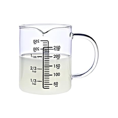 Compra Panlom® 250 ML Transparente Cristal Leche Medidor Taza ...