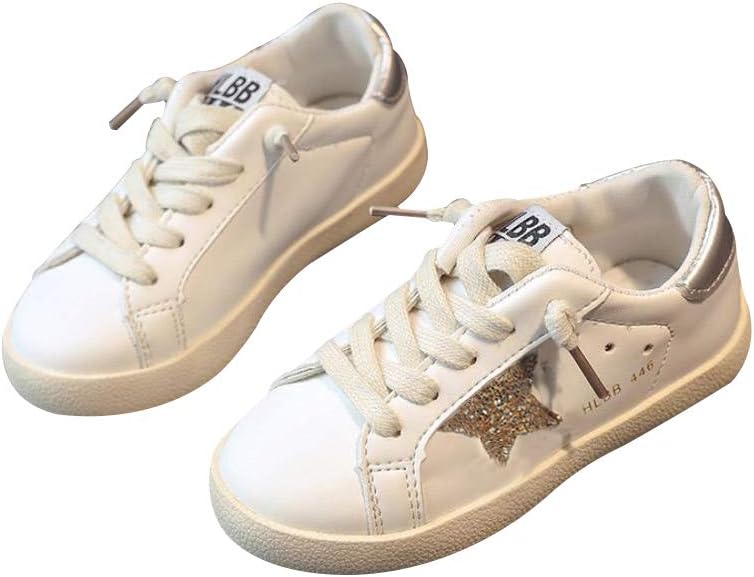 Spring Kids Sparkle Star Sneakers Casual Shoes for Girls Boys