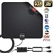 2020 Newest HDTV Antenna, HD Indoor Digital TV Antenna 130 Miles Range with Amplifier Signal Booster 4K HD VHF UHF for Life Local Channels Support All Television -16.5ft Coax Cable
