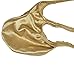 JAXFSTK Men's Silky Thongs String Bulge Pouch Shiny T-Back Guys Underwear Mini Bikini Pants Gold XL