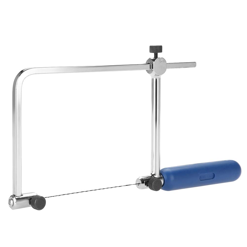 Coping Saw, Adjustable Scroll Saw, High Carbon Steel Handsaws Jewelers Saw, Saw Frame with Blades for Woodworking Jewelry Plastic Metal Wood Cutting Crafts Making(ASB400)