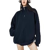 GXDZLEO Women quarter Zip Up Pullover Hoodies-Half Sweatshirt Sweater,Fleece Jacket,Clothing for Airport Outfits 2025