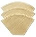 P&F(3 pack)Natural Reusable Cone Coffee Filters #4 Melitta Style, No Harmful Chemical, All Natural