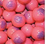 Dubble Bubble Pink 1928 Original 24mm Gumballs 1 Inch, 5 Pounds Approximately 275 Gum Balls. Includes a Free Product Card