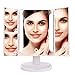 YINUO LIGHT Lighted Makeup Mirror,36 LED Vanity Mirror with Lights Touch Screen, USB Power Supply, 180 Degree Adjustable Countertop Cosmetic Mirror