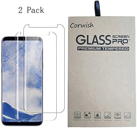 2 Pack Galaxy S9 Plus Screen Protector, Edge To Edge Case Friendly Full Coverage HD Clear Tempered Glass Protective Cover Film for 9Plus Samsung S9+ Phone (For S 9+, not for S 9)