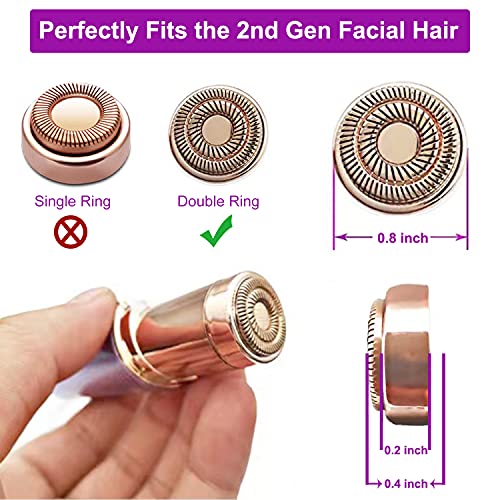 Facial Hair Remover Replacement Heads Generation 2, Perfect for