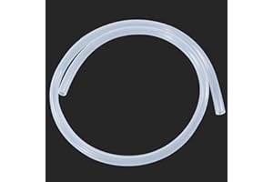 BEHAUNTY 3/8"ID x 1/2"OD Silicone Tubing, 3 Feet - Flexible Food Grade Clear Silicone Tube for Home Brewing, Aquariums, and Medical Applications