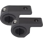 Motorcycle Aluminum Mounting Bracket Kit Tube Clamp 2Pcs 0.75" 1" 1.25" Bullbar Roof Rack Roll Cage Horizontal Bar Clamp Mounting Kit fit for Trucks Car ATV Motorcycle Truck