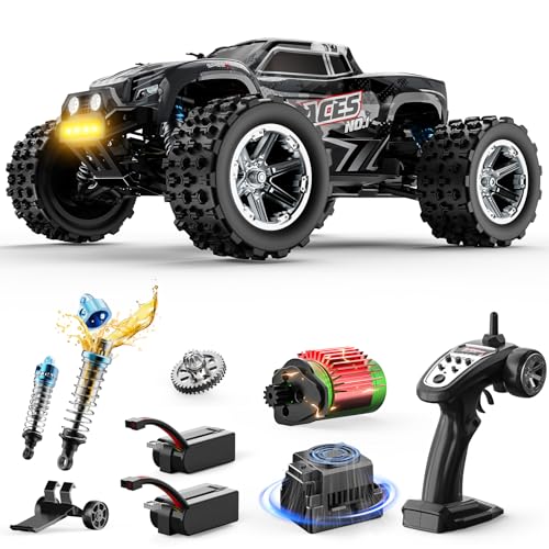 DEERC 8618 1/16 Fast Brushless RC Cars for Adults, Max 56mph, 2 3S Lipo Batteries Electric Off-Road Waterproof RC Truck,4X4 High Speed Remote Control Car, All Terrain RC Truggy for Boys