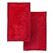QltyFrst Bath Mat Reversible Cotton 1900 GSM Size 21”x34” Bathroom Mats Luxurious Bath Rug Extra Plush Absorbent Red